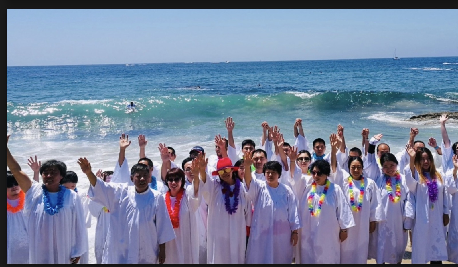 海邊受洗與團契
